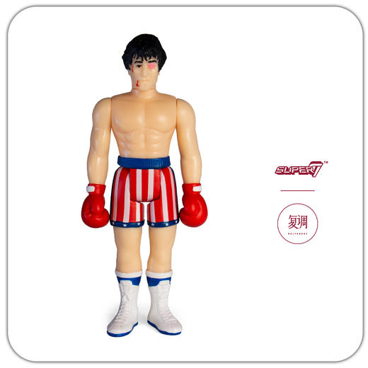 Super7 洛奇挂卡 Rocky ReAction Figure 受伤版 商品图4