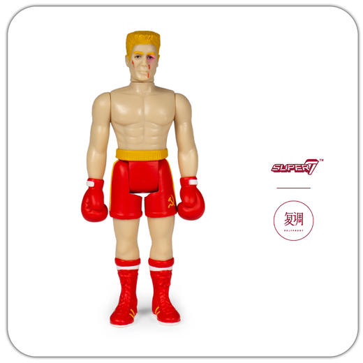 Super7 洛奇挂卡 Rocky ReAction Figure 受伤版 商品图3