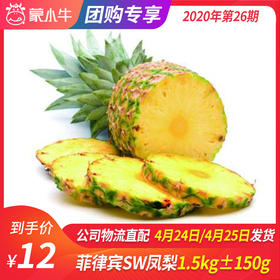 【团长】菲律宾SW凤梨 1.5kg±150g