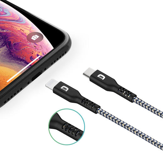 ZENDURE 凯夫拉 Type-C to Lightning 数据线 商品图3