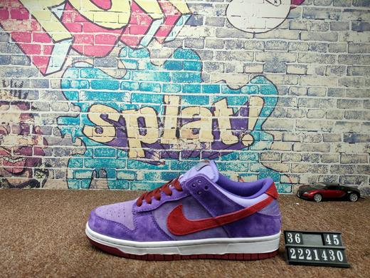 新配色出货 Nike sb DUNK LOW PRO 情人节限定 树莓紫 天鹅绒材质-电绣细节 私模档案 商品图2