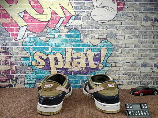 Nike  耐克 sb Travis Scott x Nike Air Force 1 Low TS联名 可撕 夜光印花 腰果花 商品图1