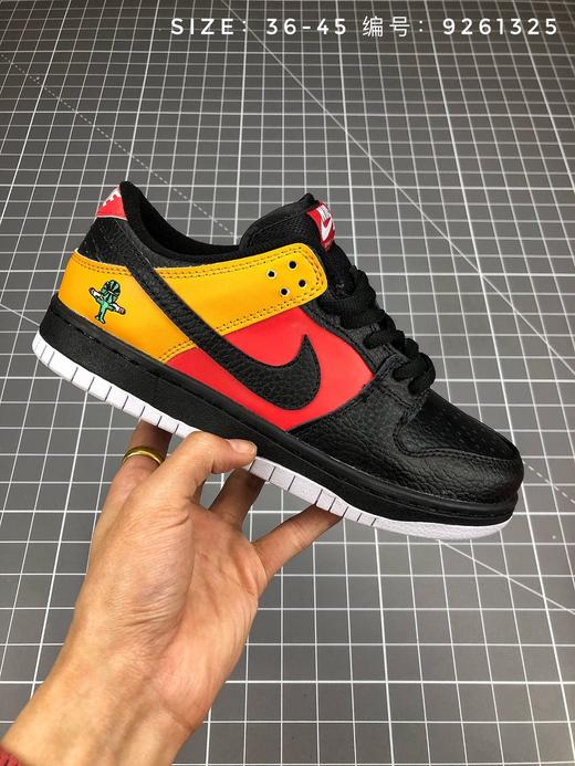 Nike sb Dunk  Low Raygun 外星人货号：304292-802尺码：36-45 黑 橘黄 橘红 商品图0