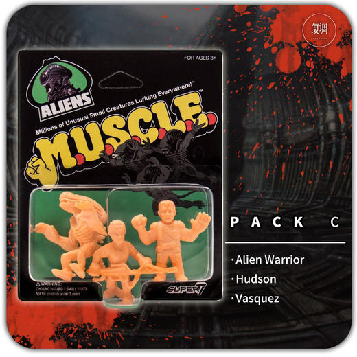 Super7 异形 挂卡 Aliens MUSCLE SDCC限定版 商品图3