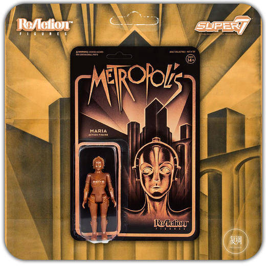 Super7 大都会 玛丽亚挂卡  Metropolis ReAction Figure 商品图0