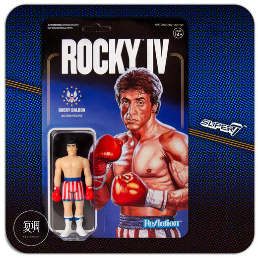 现货 Super7 洛奇系列 挂卡 Rocky电影 玩具复古摆件 商品图1