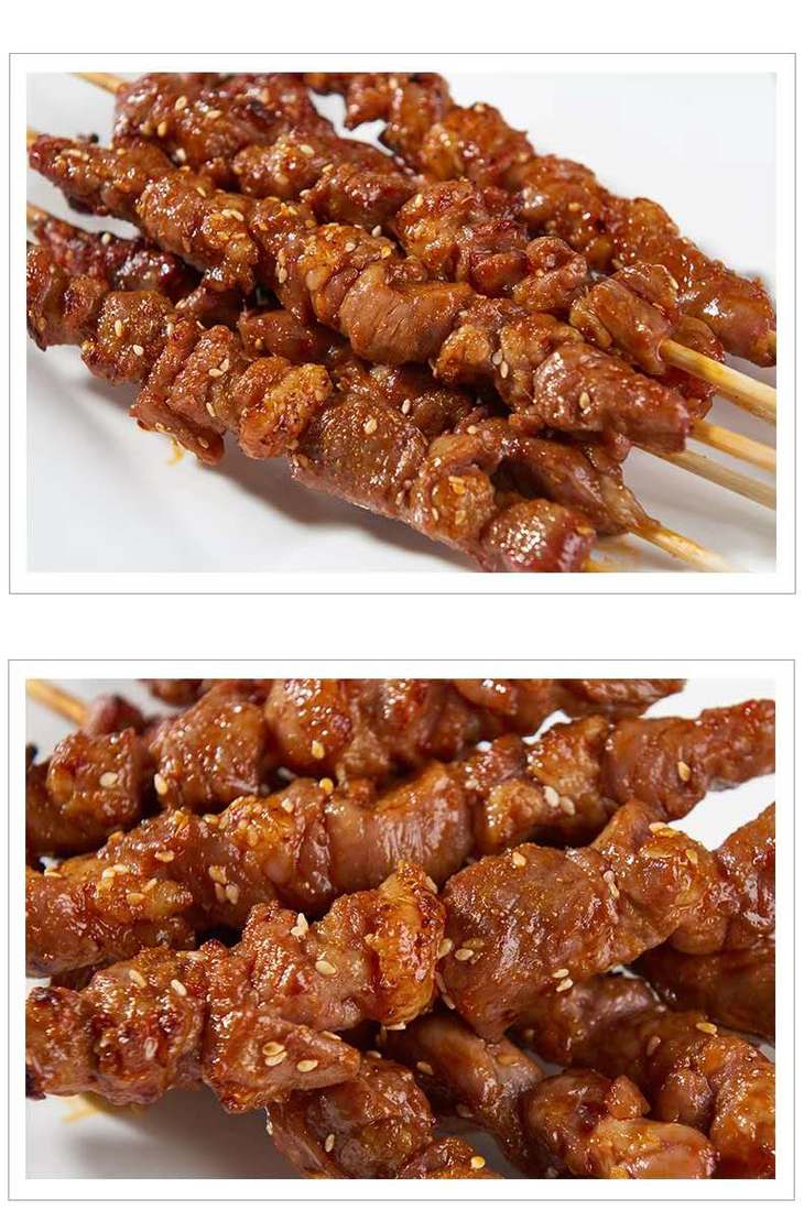 能炸能烤自己在家整! 伊城合顺60串羊肉串 30串牛肉串