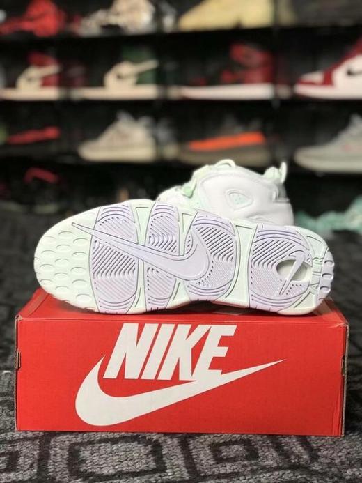Nike Air More UPTEMPO 耐克皮蓬系列公司级 原盒原标 蒂芙尼 薄荷绿 货号：917593 300 商品图3