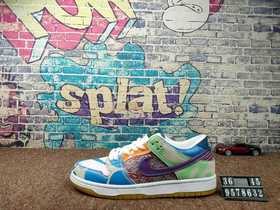 耐克Nike  What The sb Dunk High 鸳鸯 拼接涂鸦 低帮开拓者休闲滑板