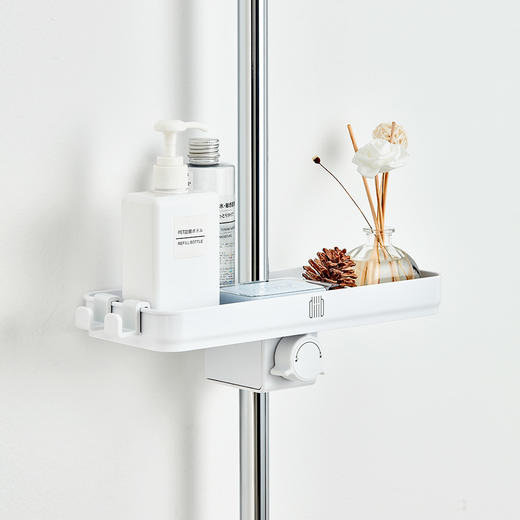 diiib大白淋浴花洒置物架托盘浴室洗漱用品挂件收纳架网红款 商品图1