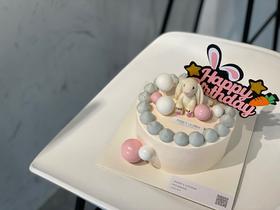 女宝宝玩偶卡通兔子奶油蛋糕
