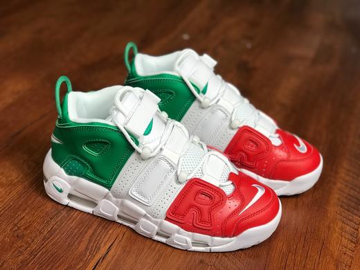 Nike Air More UPTEMPO 耐克皮蓬系列 唯一正确版 篮球鞋 情侣鞋 法兰西  染日不落  黑金  白蓝 葡萄三色 冰淇淋  紫绿变色龙 商品图1