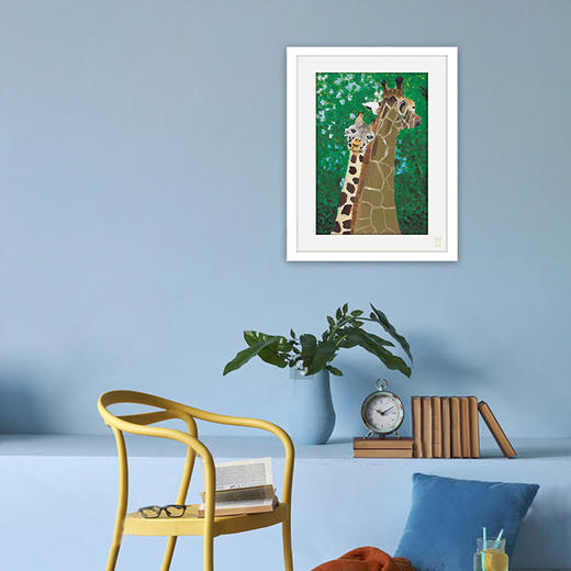 装饰画《依赖》 金羽翼残障小艺术家手绘作品 复制画/原画 商品图1