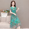 MQ-1751-932夏季新款中长款遮肚子大码显瘦印花裙子YY 商品缩略图3