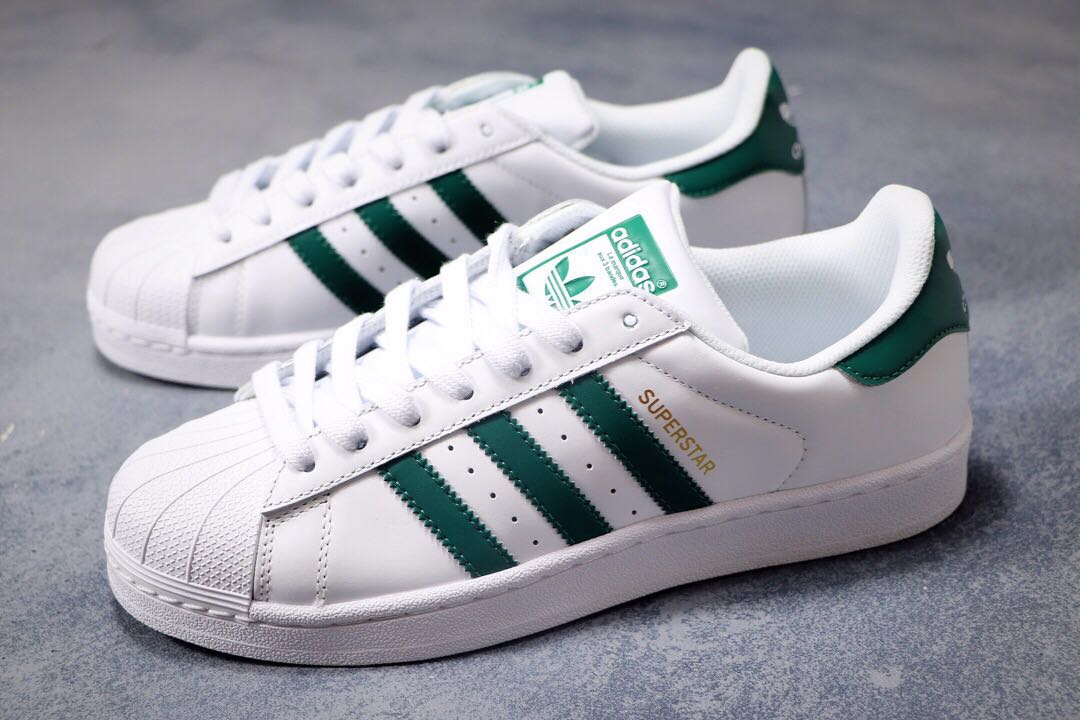 阿迪达斯Adidas 阿迪达斯 Superstar 贝壳头 头层皮 超软蓝底 36--44带半码