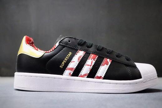 Adidas SUPERSTAR三叶草经典运动鞋CNY农历新年鼠年限定金标贝壳头男女板鞋 36--44 商品图0