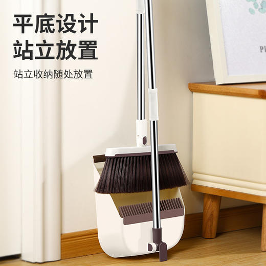 简约省空间  魔法扫把簸箕套装 家用软毛防风刮水器扫帚 商品图3