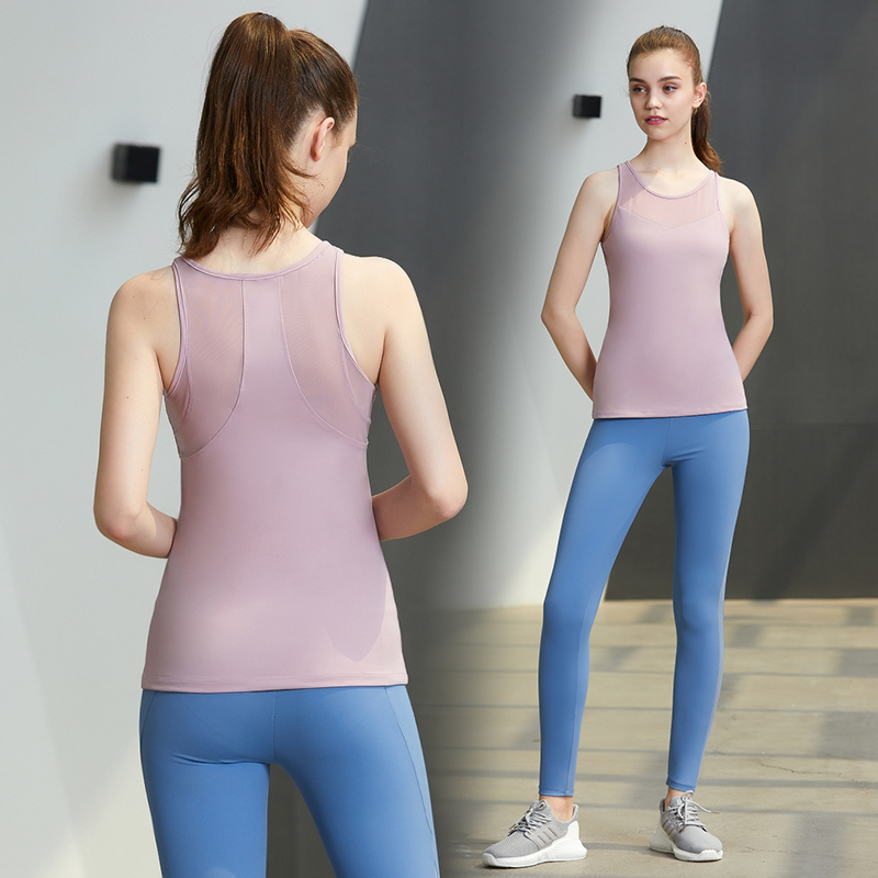 新款瑜伽上衣运动套装女健身房跑步晨跑专业高端 时尚瑜伽服09107