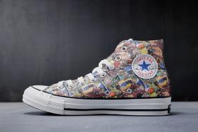 匡威100周年纪念款CONVERSE ALL STAR 100 COLOR 硫化帆布板鞋 “海贼王动漫 35--44