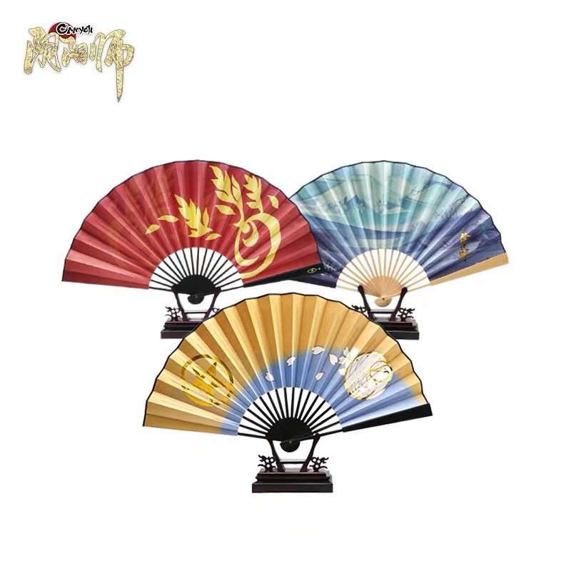 直播赠品请勿单独拍下 和风阴阳师—晴明脸狐场景主题扇