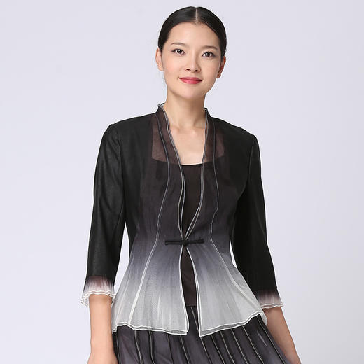 TANGY Collection天意莨绸柯纱吊染外套 商品图1