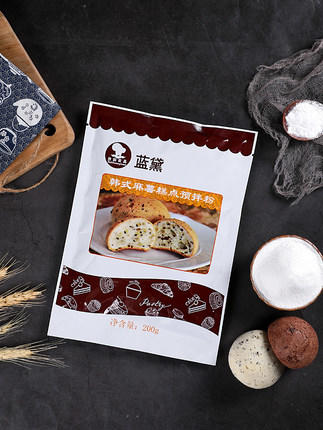 台创蓝黛麻薯粉 200g韩式麻薯糕点预拌粉 麻薯包糕点粉 家用原材料 商品图1