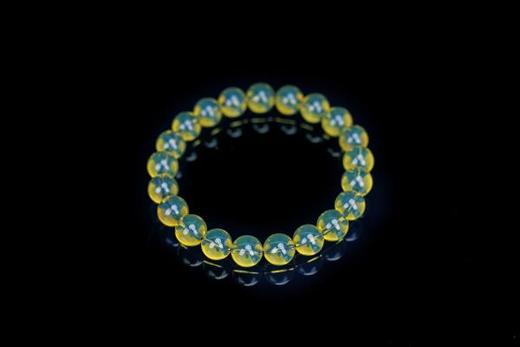 净·墨西哥蓝珀 高蓝手串 商品图1