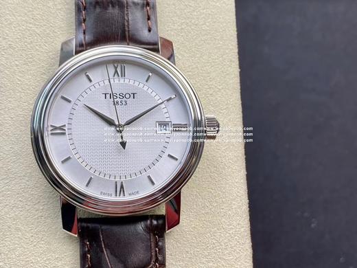 全原天梭，T097港湾系列情侣对表，简洁百搭商务表，原装瑞士ETA石英机芯，全部原装配件组装，男~40mm女～28mm表径。一表一号，三码一表，全新全套出。 商品图0