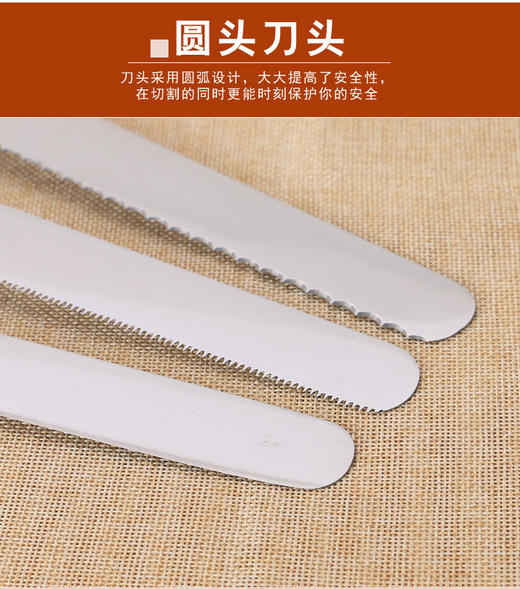 面包刀、蛋糕刀、慕斯刀、水果刀、西瓜刀    优质304不锈钢超级加厚钢板 商品图3