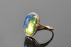 悦 多米尼加蓝珀18K玫瑰金镶钻戒指 商品缩略图1