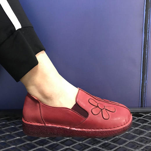 豪行女单鞋28390107全皮 商品图3