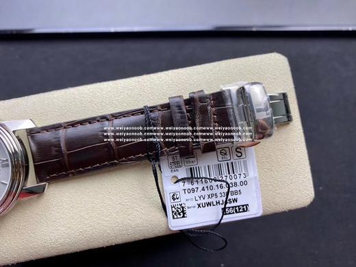 全原天梭，T097港湾系列情侣对表，简洁百搭商务表，原装瑞士ETA石英机芯，全部原装配件组装，男~40mm女～28mm表径。一表一号，三码一表，全新全套出。 商品图8