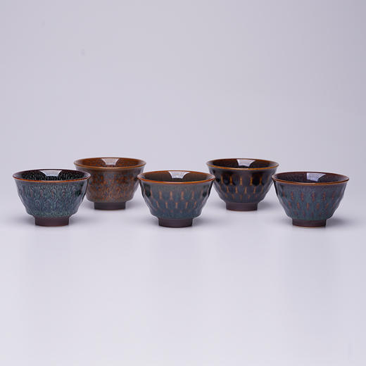 龙德堂陶艺 范泽锋烧 星月 天目盏《莲心-小》 (库存请咨询客服) 商品图2