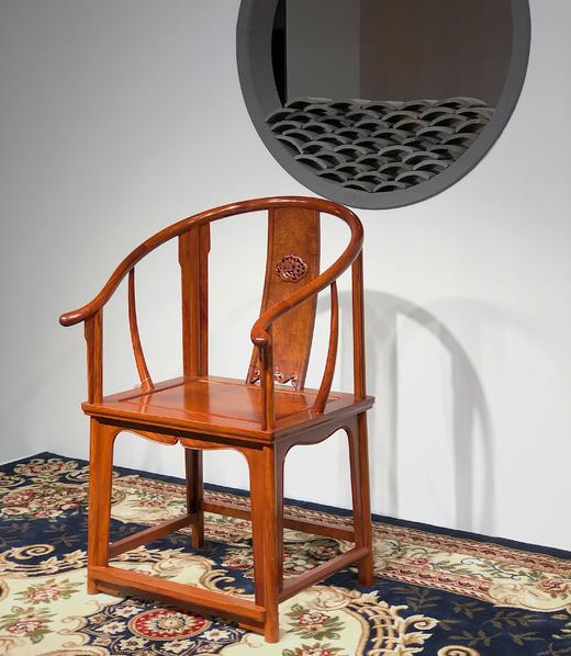 红桥红 家具严选  缅甸花梨(大果紫檀）  【螭龙圈椅三件套】 商品图9