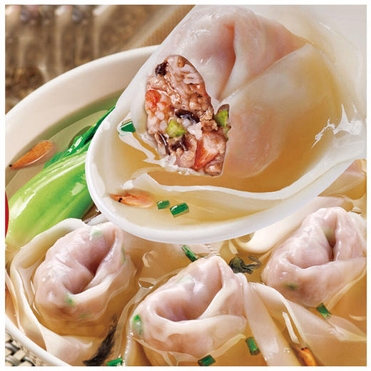 思念馄饨 火锅食材 思念猪肉三鲜大馅馄饨 500g 40只 商品图3