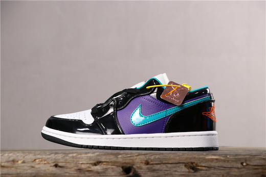 aj1 AJ1 乔丹1代 乔1 乔1低帮系列 Air Jordan 1 Low郭艾伦 蒂芙尼绿白黑拼接黑红拼接白黄黒脚趾灰白蓝小闪电白墨绿黑脚趾白蓝勾黑紫葡萄黑紫脚指白红黑黒脚趾绿黑红 商品图4