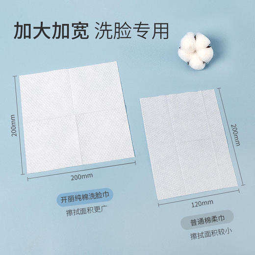 开丽纯棉洗脸巾40片 商品图1