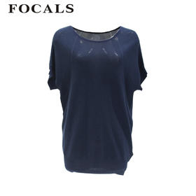 FOCALS福柯斯女装夏季新款半袖针织衫毛衫YWBM093B3