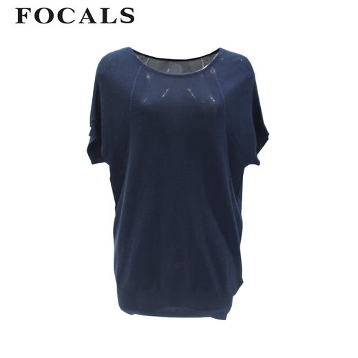 FOCALS福柯斯女装夏季新款半袖针织衫毛衫YWBM093B3 商品图0