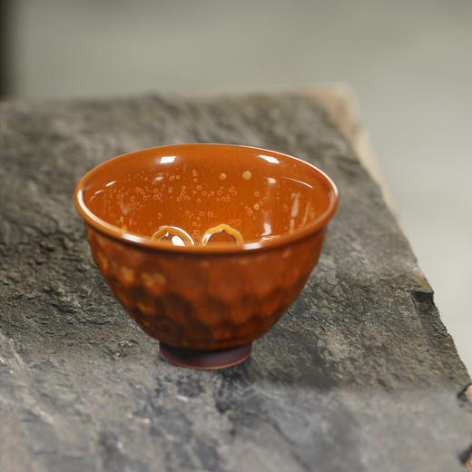 龙德堂陶艺 范泽锋烧 星月 天目盏《碧莲生金》库存请咨询客服 商品图3