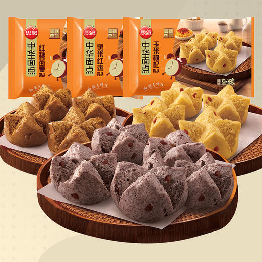 思念中华面点 杂粮馒头组合装420g*3 商品图1