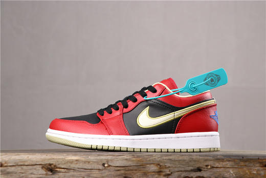 aj1 AJ1 乔丹1代 乔1 乔1低帮系列 Air Jordan 1  巴黎圣日耳曼黑脚趾黑紫黑红鎏金黑色 商品图2