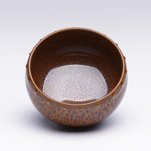 龙德堂陶艺 范泽锋烧 星月 蟹眼天目盏 款式二《金鼓蝉鸣》 库存咨询客服 商品图3