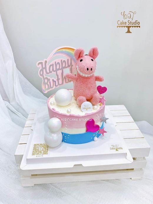 1027 CAKE  hello猪猪女孩 微笑猪 彩虹 商品图1