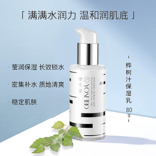 [冬季必备]养生堂天然桦树汁补水保湿乳120g舒缓修护滋润护肤男女 商品图1