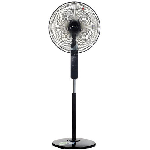 艾美特（Airmate）静音五叶带遥控智能定时黑色坐地扇 FS4067R-5 商品图0