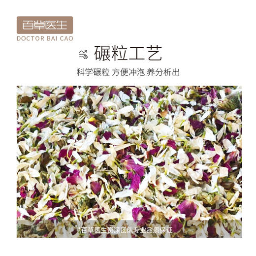 百草医生玫瑰荷叶养生刮油去肪减瘦肚子茶 60g 商品图4