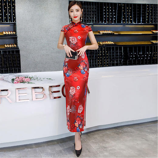 上海旗袍厂中国风连衣裙修身显瘦日常旗袍（临时） 商品图0