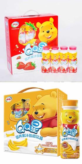 伊利QQ星营养果汁酸奶200ml