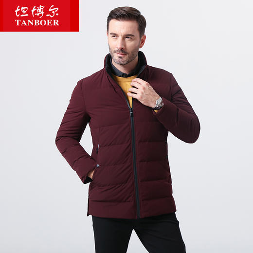 TA17335 坦博尔秋冬商务羽绒服男士修身时尚立领羽绒外套 商品图0